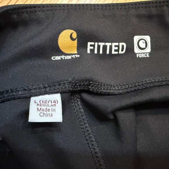 Carhartt Women’s Fitted Force Pants Size Large Black - Picture 7 of 11